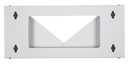 Kenuco 19 Inch Steel Vertical Rack and Wall Mountable Server Rack Mount (White-4U) - color: White-4U