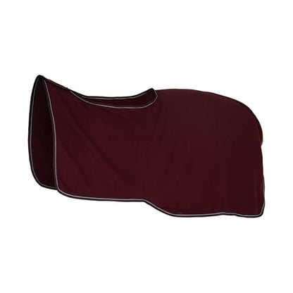 HORZE Kiel Riding Blanket with Fleece - Dark Red - 84 in - color: Dark Red, size: 84 in