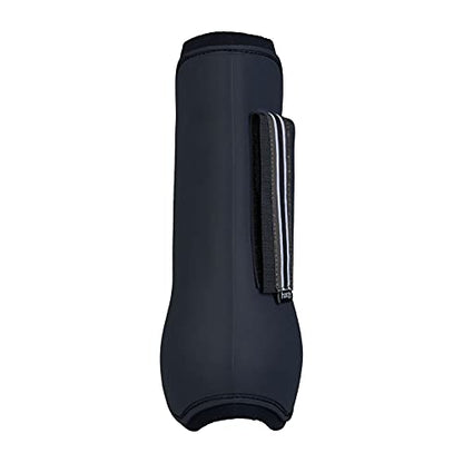 Horze Adepto Open Front Tendon Boots | Durable Shell with Neoprene Lining - Dark Navy - Cob - color: Dark Navy, size: Cob