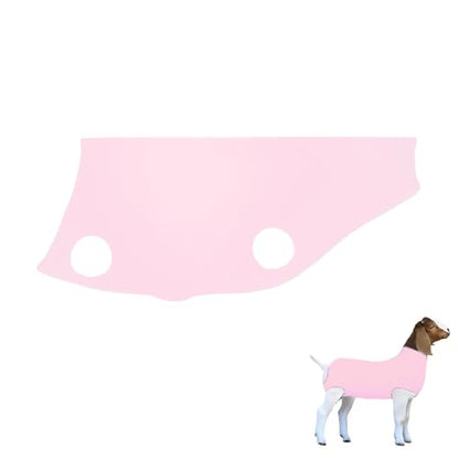 Spandex Goat Tube for Show Goats - Show Livestock Supplies: Goat Covers & Blankets (Pink, Medium) - color: pink, size: Medium
