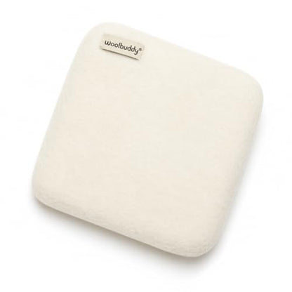 Woolbuddy Needle Felting Mat 10 x 10 x 1.5 Inch (White), Pure Wool Felt Pad - color: White
