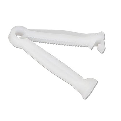 QWEQWE 100Pcs Disposable Umbilical Cord Clamp Birth Hemostatic Materials for Piglets Clamp for Cord for Animal Production, Home Birth Supplies kit,White whelping Box