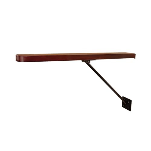 EASY-UP Collapsible Wooden Wall Mounted Saddle Rack | Convenient Collapsible Design | Fits English & Dressage Saddles | Exquisite Wood & Metal Blend | Color Medium Brown
