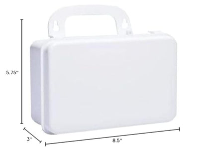 Kemp USA 10 Capacity Unit Plastic First Aid Kit Box with Weather-Resistant Gasket Empty Mountable Medical Storage Case Durable Living Hinge & Secure Clasps (Small) - size: Small