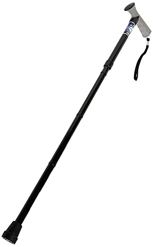 Drive Medical Walking Stick with Gel Grip Handle, Black