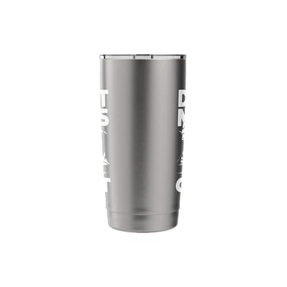 Don´t Mess With My Goat Cute Coat Pygmy Goat Farmer Stainless Steel Insulated Tumbler - color: Brushed Steel