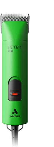 Andis Professional UltraEdge Super 2-Speed Detachable Blade Dog/Pet Clipper,Rotary Motor with Shatter-Proof Housing,Runs Calm&Silent,14-Inch Cord,for All Dog Coats&Breeds,120 Volts,Green (Pack of 6) - color: Green, size: 1 Count (Pack of 6)