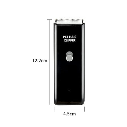 Dog Cat Home Hair Waterproof Clipper Portable Pet Shaver - color: Black