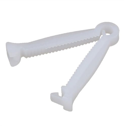 50 pcs Disposable Umbilical Cord Clamp Birth Hemostatic Materials for Piglets Clamp for Cord for Animal Production Home Birth Supplies kit White whelping Box, NDF-jj01