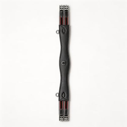 Anatomical Leather English Girth – Double Elastic Steel Buckles - size: 110