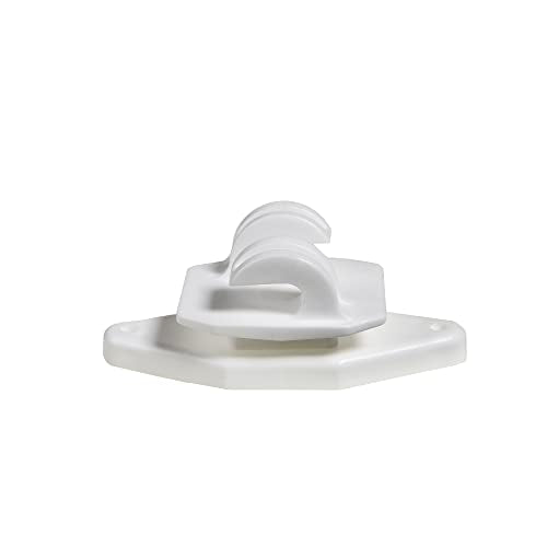 50 Pack Electric Fence Wood Post Claw Insulators, White