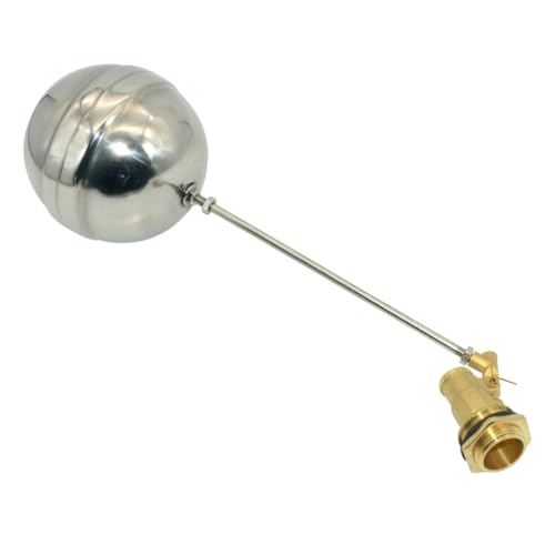 VARMHUS 304 Stainless Steel Male Thread Float Ball Valve, Brass Automatic Water Level Control for Stock Tank, Pool, and Water Tank Applications (3/4inch) - size: 3/4inch