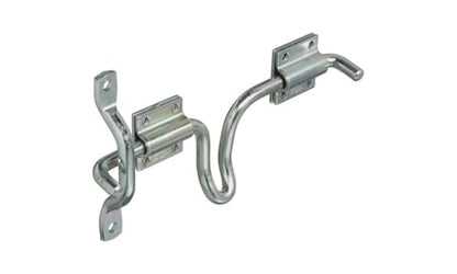 National Hardware Sliding Bolt Gate Latch, Steel, Zinc Plated | Slide Bolt Secures Metal Farm and Fence Gates; Reversible for Right or Left Hand Swing, Padlockable