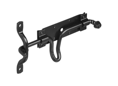 National Hardware Vinyl Gate Automatic Latch, Hot-Rolled Steel, Black