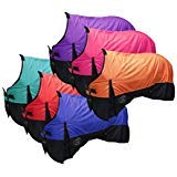 Showman Waterproof & Breathable 1200 Denier Turnout Horse Blanket - color: Red, size: 68"
