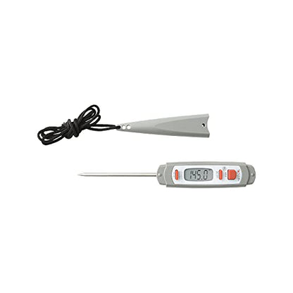 Taylor 9847 Waterproof Digital Instant Read Meat Food Grill BBQ Kitchen Cooking Thermometer, Comes with Sleeve Extender and Lanyard - color: Gray