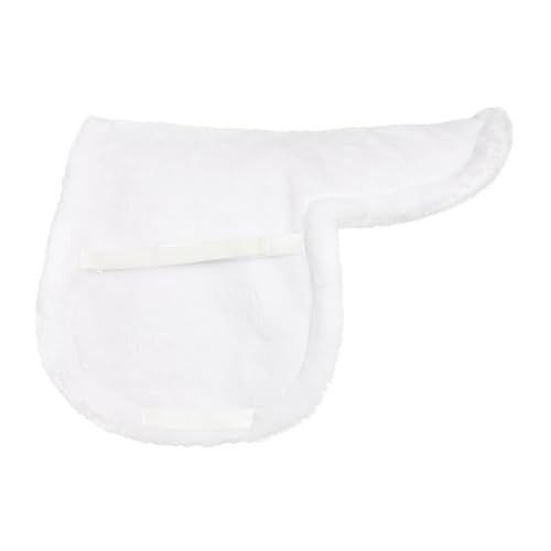 TuffRider EquiCool Fleece Hunter Saddle Pad-White-16-16.5