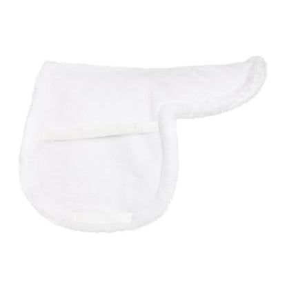 TuffRider EquiCool Fleece Hunter Saddle Pad-White-16-16.5