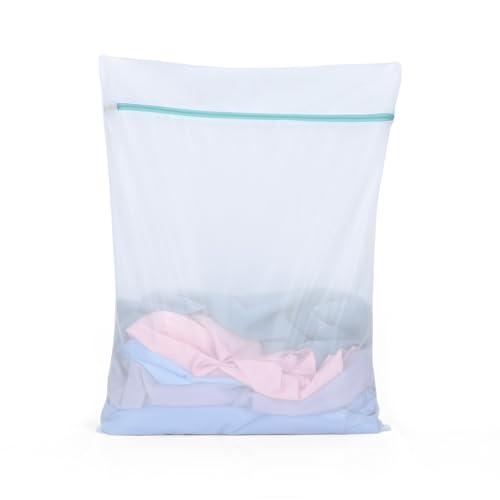 OTraki Mesh Laundry Bag for Delicates, 24 x 32 inch Large Mesh Delicates Bag for Washing Machine, Zippered Net Laundry Bag for Sweater Bed Sheet Blanket Toy College Dorm Don't Drying, Melting 140-176℉ - size: 24 x 32 inch