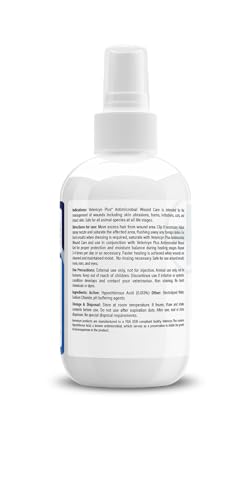 Vetericyn Plus Dog Wound Care Spray | Healing Aid and Skin Repair, Clean Wounds, Relieve Dog Skin Allergies, Safe for All Animals. 3 ounces - size: 3 oz