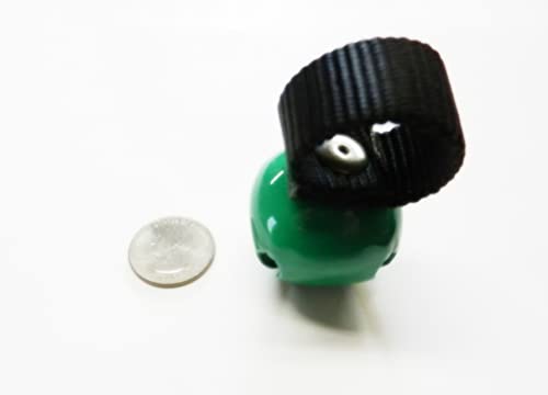 Steel Dog Collar Bell (Bear Bell) - color: Green