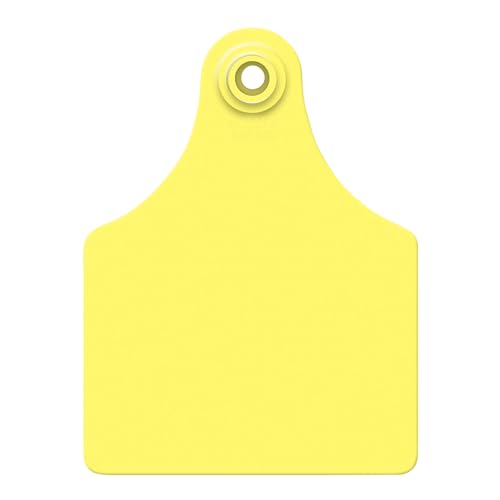 ALLFLEX USA GLF/GSMY 115451 Ear Tag, Blank, Yellow, Large
