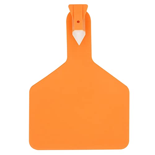 50 Pcs Cattle Ear Tags Blank One-Piece Z Tags for Cattle (Orange) - color: Orange