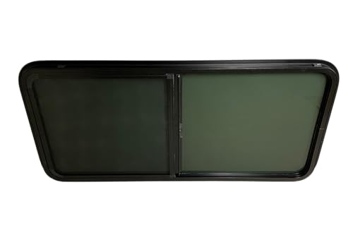 ProCamp RV Window 48x22 | Horizontal Slider, Screen & Trim Ring