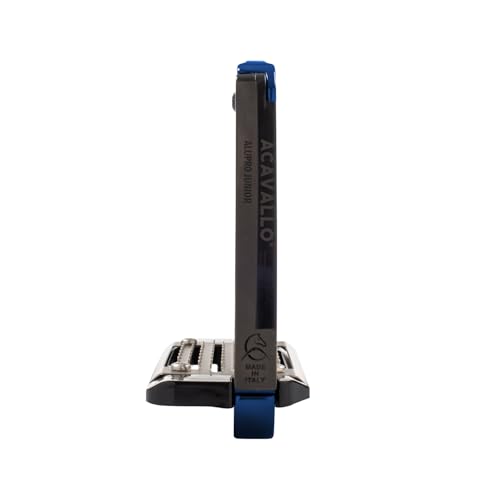 Acavallo Alupro Junior Stirrups, One Size, Black, Set of 2 - color: Blue
