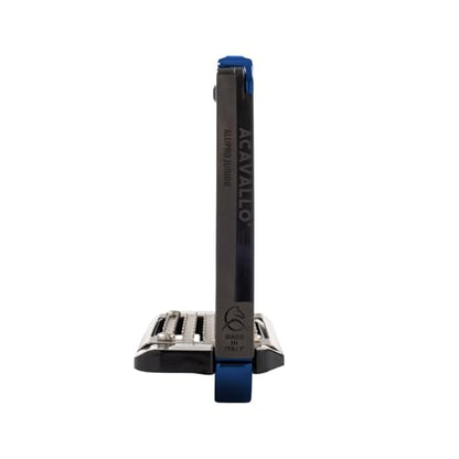 Acavallo Alupro Junior Stirrups, One Size, Black, Set of 2 - color: Blue
