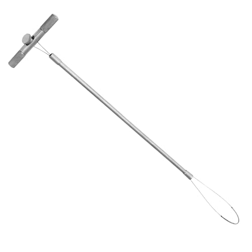 15" Stainless Steel Hog Pig Catcher Pole – Animal Control Snare Tool for Dogs, Swine, Livestock, and Farm Use