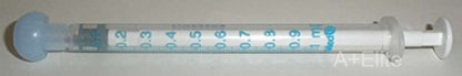 BAXA ExactaMed Oral Liquid Medication Syringe 1cc/1mL 4/PK Clear Medicine Dose Dispenser with Cap Exacta-Med Baxter Comar Latex Free