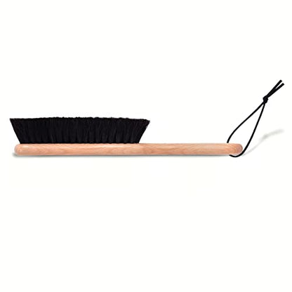 Clothes Brush, Horse Hair Bristle, Cowboy Hat Brush, Suit Lint Brush, Wool, Cashmere, Velvet, Suede, Fabric Brush, Furniture Pet Hair Brush, Long Beech Wood Handle - size: 1 Pack