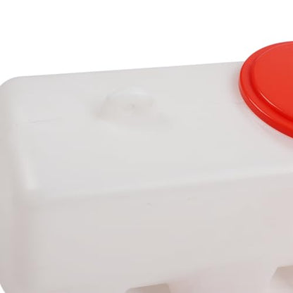 Livestock Milk Feeder 14 Nipple Double Sided Design for Lambs Calves and Piglets 9L Capacity with Silicone Drink Nipples and Check Valve