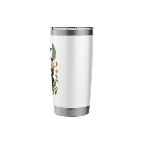 cute baby coat flower Stainless Steel Insulated Tumbler - color: White