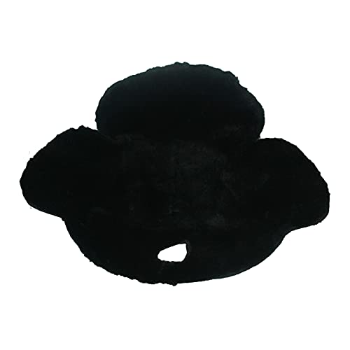 VAST Merino Fleece Western saddle Seat Saver Sheepskin Cushioon(black)