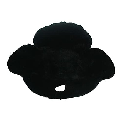 VAST Merino Fleece Western saddle Seat Saver Sheepskin Cushioon(black)