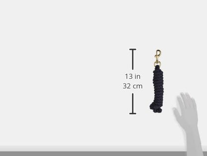 Weaver Equine 5/8" x 10 Cotton Lead Ropes for Horses Line with Brass Snap, Buckle, Soft, Comfortable Horse Lead Ropes for Training and Lunging