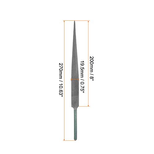 HARFINGTON Hardwood File 8" High Carbon Hardened Steel Fine Teeth Woodworking Hand Rasp for Carving - size: 8 Inch