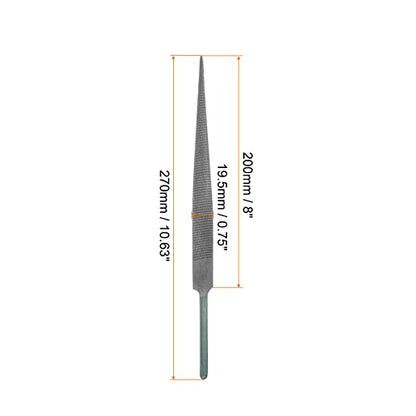 HARFINGTON Hardwood File 8" High Carbon Hardened Steel Fine Teeth Woodworking Hand Rasp for Carving - size: 8 Inch