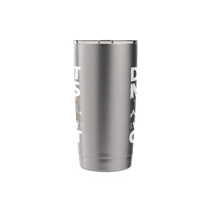 Don´t Mess With My Goat Cute Coat Pygmy Goat Farmer Stainless Steel Insulated Tumbler - color: Brushed Steel