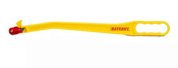 28" HayKnife, Hay Cutter Tool for Net Wrap & Baling Twine (Yellow) - color: Yellow