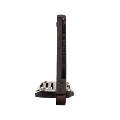 Acavallo Alupro Junior Stirrups, One Size, Black, Set of 2 - color: Brown Tone