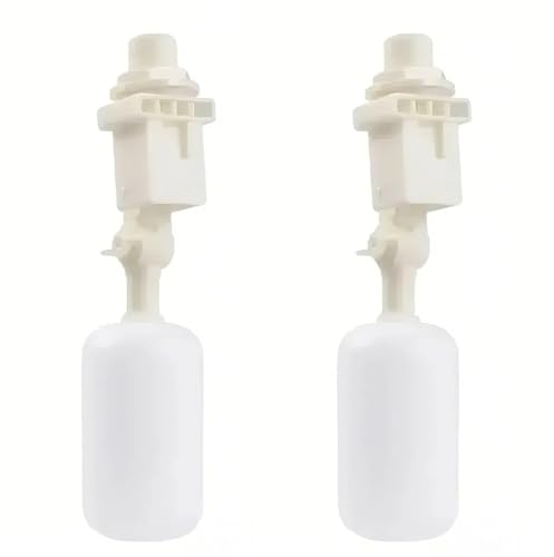 2 Pcs Float Valve of Automatic Water Dispenser, Float Ball Valve with Adjustable Arm Stable to Shut Off 1/2",Automatic Fill Water Feed Trough Tank for Horse Goat Sheep Dog Chicken Farm and Livestock