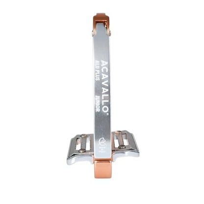 Acavallo Alupro Junior Stirrups, One Size, Black, Set of 2 - color: Rose Gold