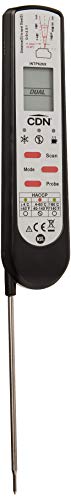 ProAccurate Infrared/Thermocouple Probe Thermometer, Black and Silver