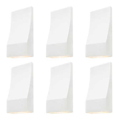GKOLED Low Voltage LED Wedge Deck Rail Light, Landscape Railing Post Fence Accent Lighting, 12V AC/DC 2W 2700K Integrated LED Chips, Die-cast Aluminum, Powder Coated Finish, IP65 Rated, White, 6-Pack - color: Classic White, size: 2700K