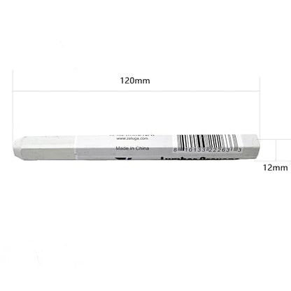 Zeluga 4.7in. x 0.47in. Hex Shape Industrial Lumber Marking Crayons for Clear and Permanent Markings, White 72 Pack - color: White, size: 1 Count (Pack of 72)
