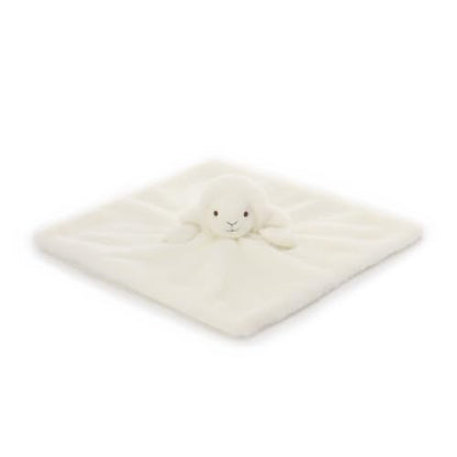 Apricot Lamb Plush White Lamb Sheep Stuffed Animals Security Blanket 14''
