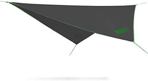 Bear Butt Hammock Rain Fly & Camping Tarp - 11 x 9 ft Ultralight Waterproof Tarp for Hammock & Tent Camping - Easy to Set Up - color: Green